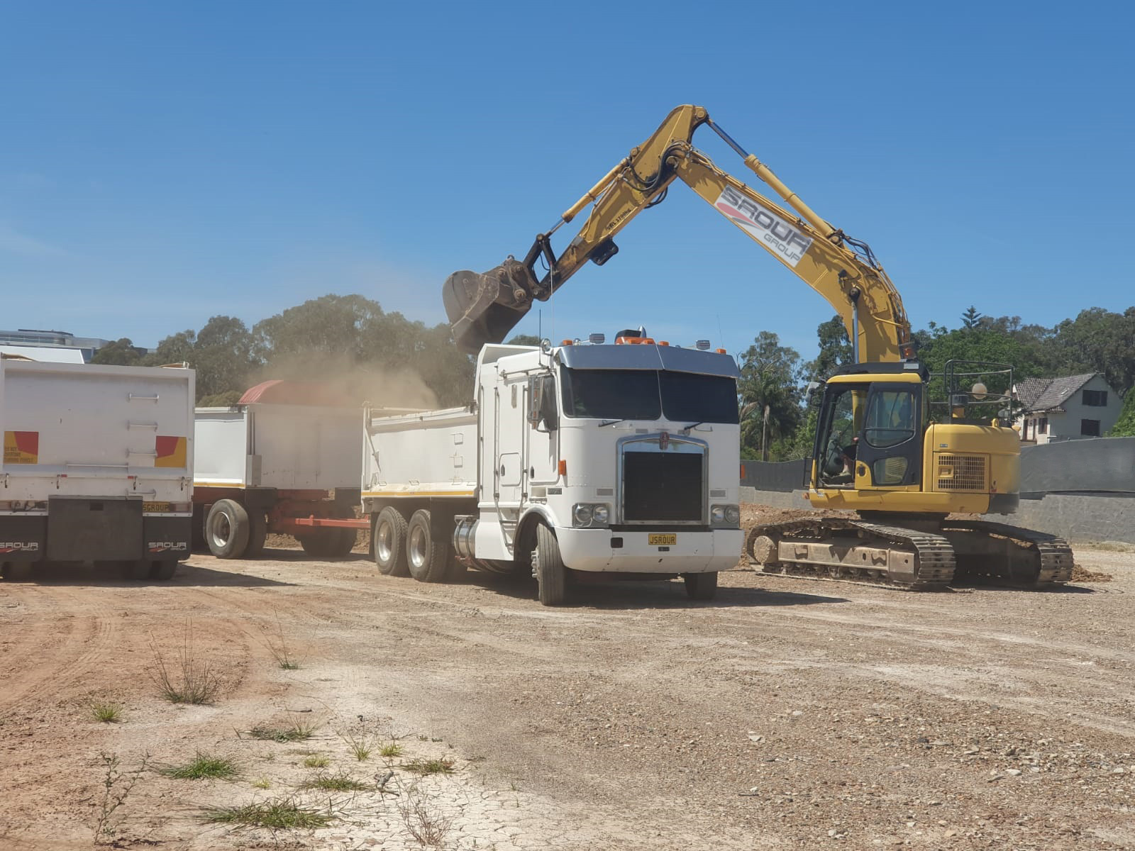 Excavator Loading